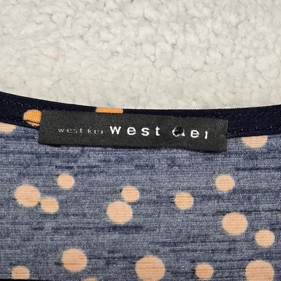 West Kei Wrap Dress Womens S V Neck A line Polka Dot Nordstrom New - Picture 3 of 13